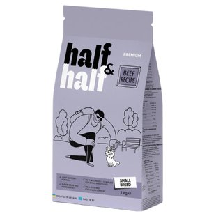 Сухий корм для собак Half&Half Small Breed 2 кг - яловичина - masterzoo.ua