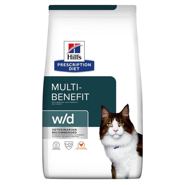 Сухий корм для котів Hill’s Prescription Diet Multi-Benefit w/d 1,5 кг - курка - masterzoo.ua