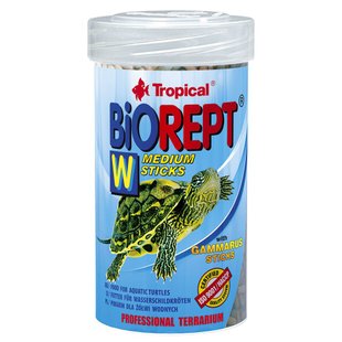 Сухий корм для водоплавних черепах Tropical в паличках «Biorept W» 100 мл - masterzoo.ua