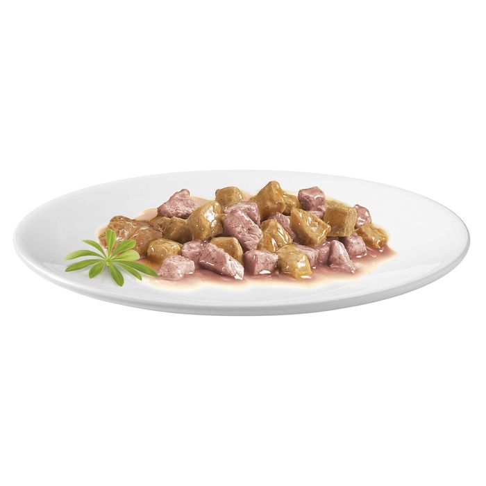 Вологий корм для котів Gourmet Gold Pieces in Gravy Salmon & Chicken 85 г (лосось та курка) - masterzoo.ua