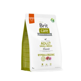 Сухий корм для собак Brit Care Dog Hypoallergenic Adult Small Breed 3 кг - ягня - masterzoo.ua