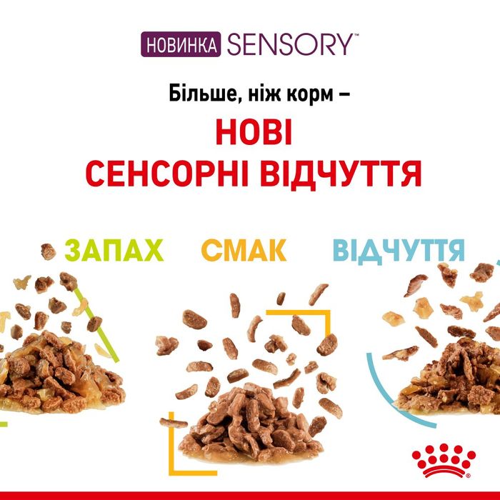 Вологий корм для котів Royal Canin Sensory Feel Gravy pouch 85 г - masterzoo.ua