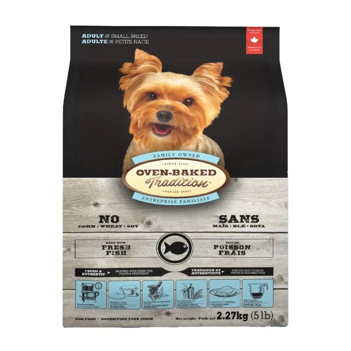 Сухий корм Oven-Baked Tradition Dog Adult Small Breed 2,27 кг - риба - masterzoo.ua