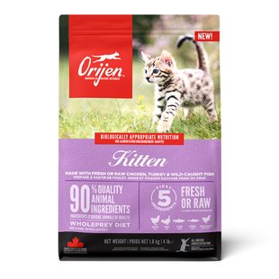 Сухий корм для кошенят Orijen Kitten 1,8 кг - курка - masterzoo.ua