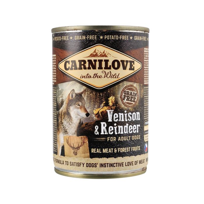 Вологий корм для собак Carnilove Venison & Reindeer 400 г (оленина) - masterzoo.ua