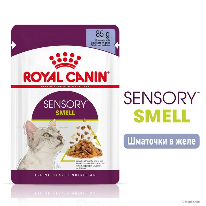 Вологий корм для котів Royal Canin Sensory Smell Jelly pouch 85 г - masterzoo.ua