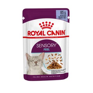 Вологий корм для котів Royal Canin Sensory Feel Jelly pouch 85 г - masterzoo.ua