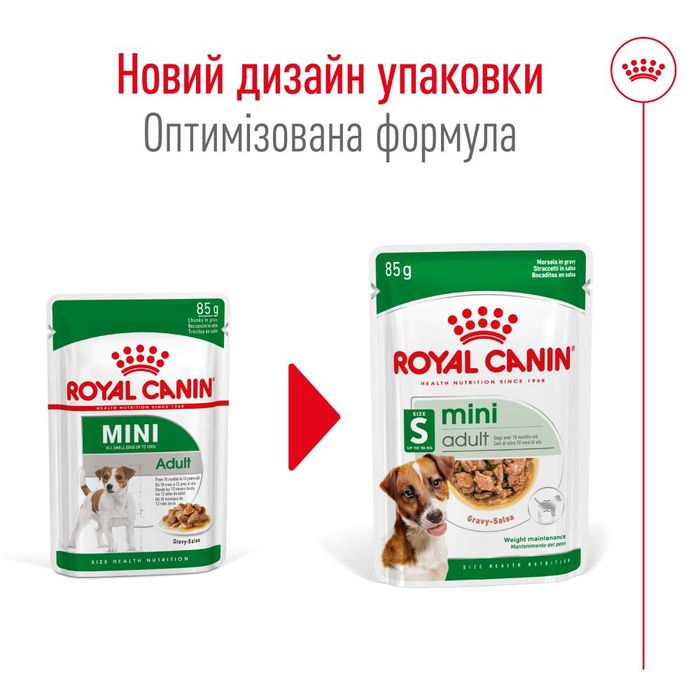 Вологий корм для собак Royal Canin Mini Adult pouch 85 г - masterzoo.ua