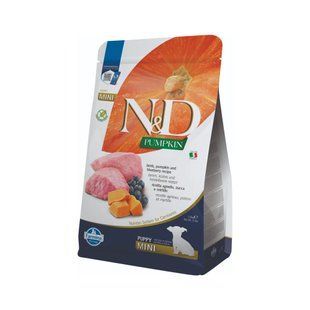 Сухий корм для цуценят Farmina N&D Grain Free Mini 2,5 кг - ягня та чорниця - masterzoo.ua
