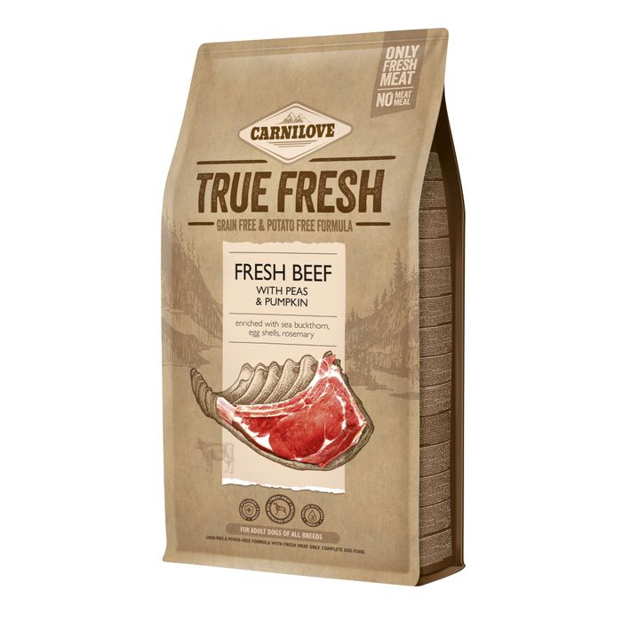 Сухий корм для дорослих собак усіх порід Carnilove True Fresh BEEF for Adult dogs 4 кг (яловичина) - masterzoo.ua