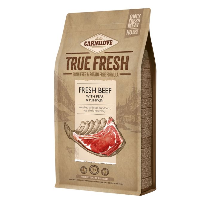 Сухий корм для дорослих собак усіх порід Carnilove True Fresh BEEF for Adult dogs 1,4 кг (яловичина) - masterzoo.ua