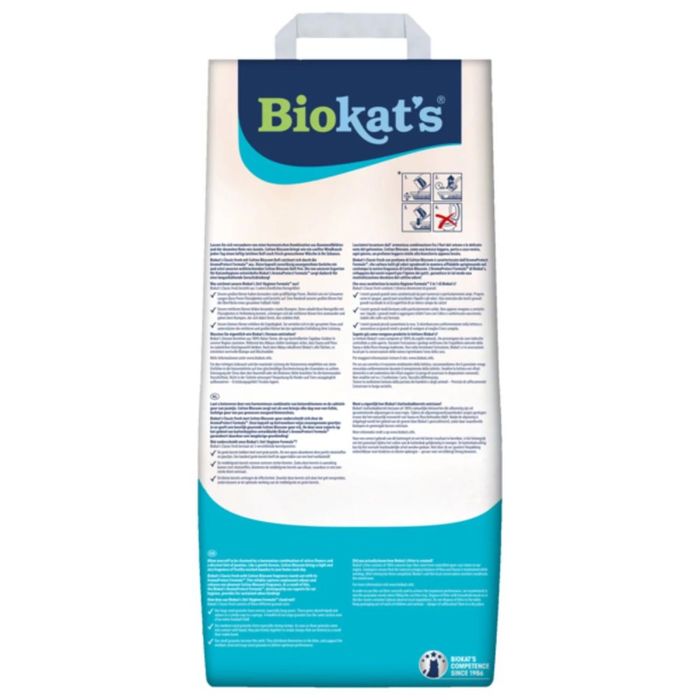 Наповнювач туалета для котів Biokat's Classic Fresh 3in1 Cotton Blossom 10 л (бентонітовий) - masterzoo.ua