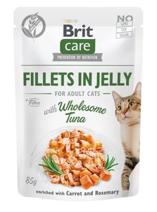 Вологий корм для котів Brit Care Cat pouch 85 г (тунець в желе) - masterzoo.ua