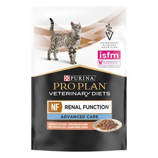 Вологий корм пауч для кішок при захворюваннях нирок Pro Plan Veterinary Diets NF 85 г (лосось) - masterzoo.ua