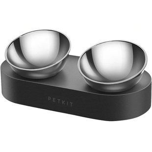Petkit Fresh Nano two миска для котів 480 мл та 275 мл - чорний - masterzoo.ua