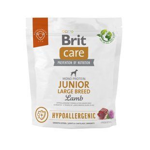 Brit Care Hypoallergenic Large Breed Junior сухий корм для собак 1 кг - ягня - masterzoo.ua