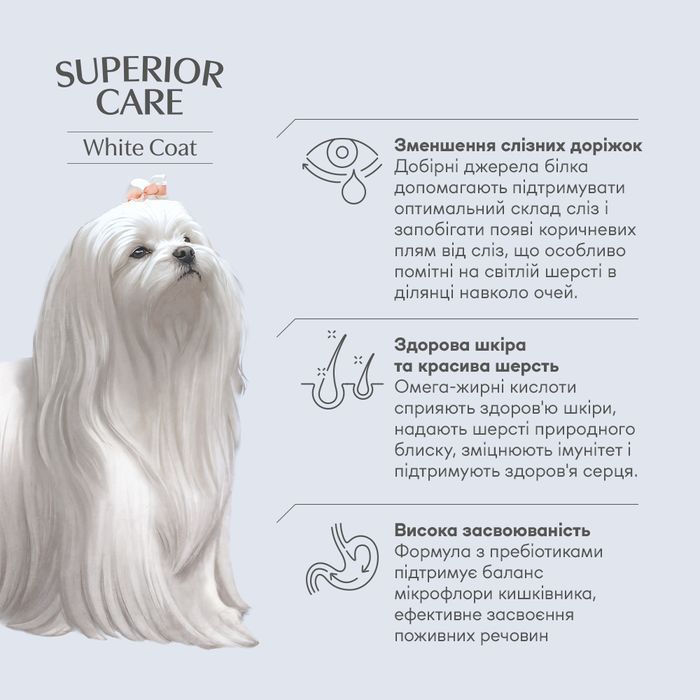 Cухий корм для собак Nature's Protection Superior Care White Dogs Grain Free Adult Small & Mini Breeds 1,5 кг - біла риба - masterzoo.ua