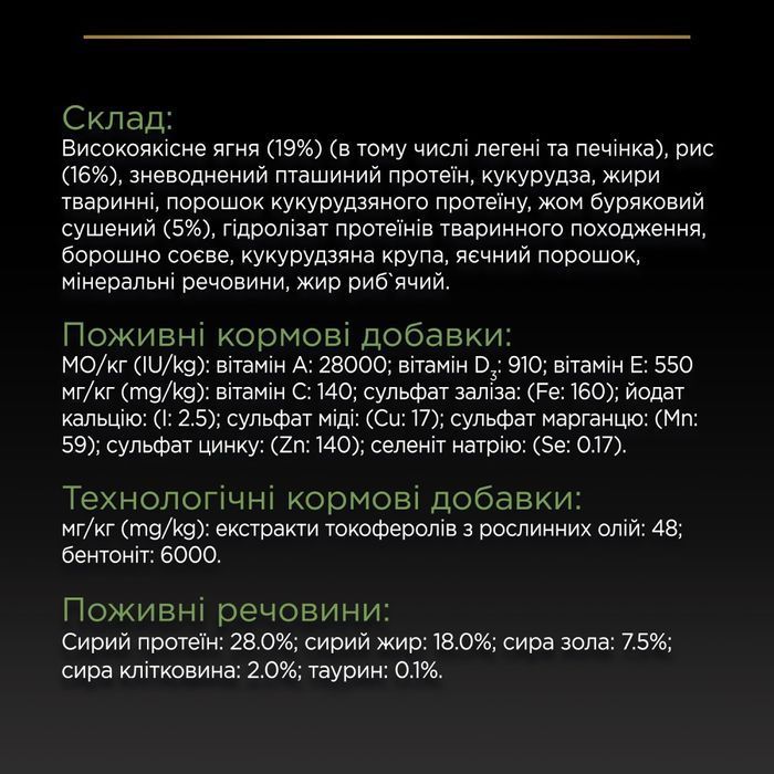 Pro Plan Large Athletic Adult Sensitive Digestion сухий корм для собак 14 кг - ягня - masterzoo.ua