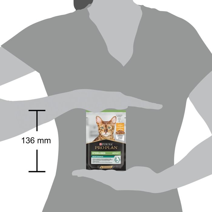 Вологий корм для котів Pro Plan Sterilized Adult pouch 85 г - курка - masterzoo.ua