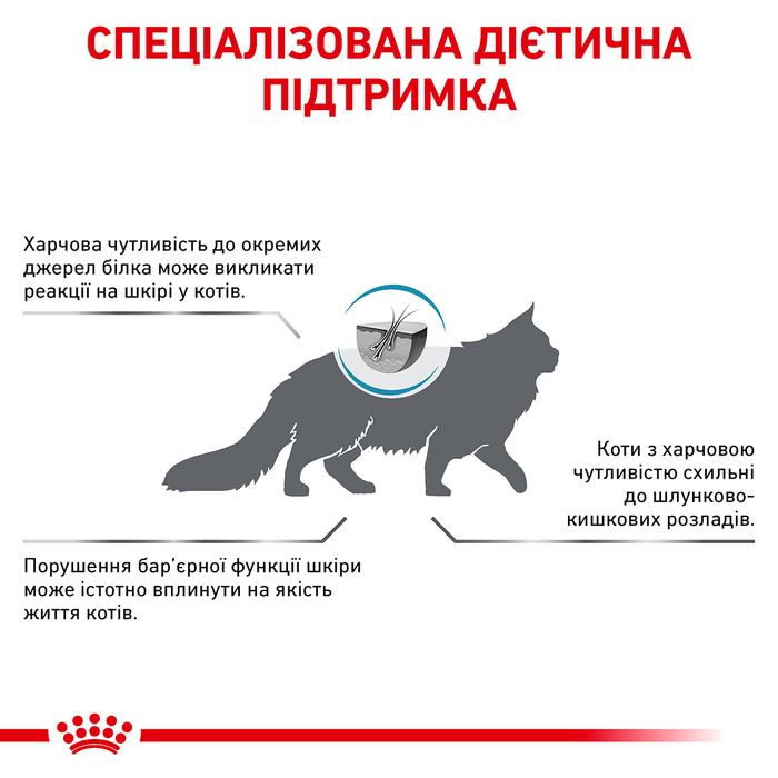 Сухий корм для котів Royal Canin Hypoallergenic 2, 2,5 кг - masterzoo.ua