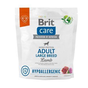 Brit Care Hypoallergenic Large Breed Adult сухий корм для собак 1 кг - ягня - masterzoo.ua