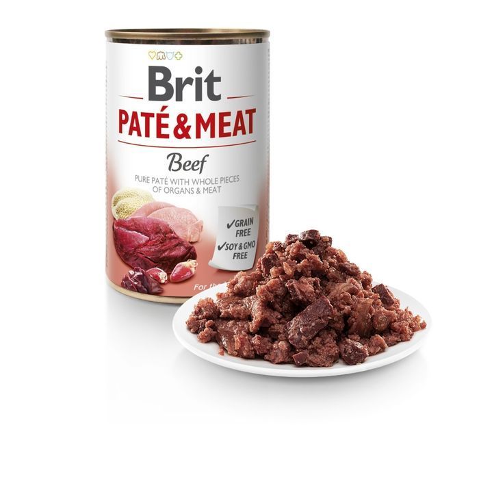 Brit Care Pate and Meat вологий корм для собак 800 г - яловичина - masterzoo.ua