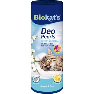 Дезодорант для котячого туалету Biokat's Deo Pearls 700 г - бавовна - masterzoo.ua