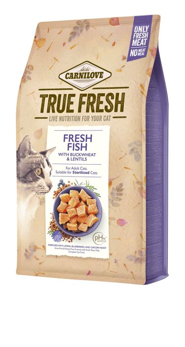 Сухий корм для котів Carnilove True Fresh Cat 340 г - риба - masterzoo.ua