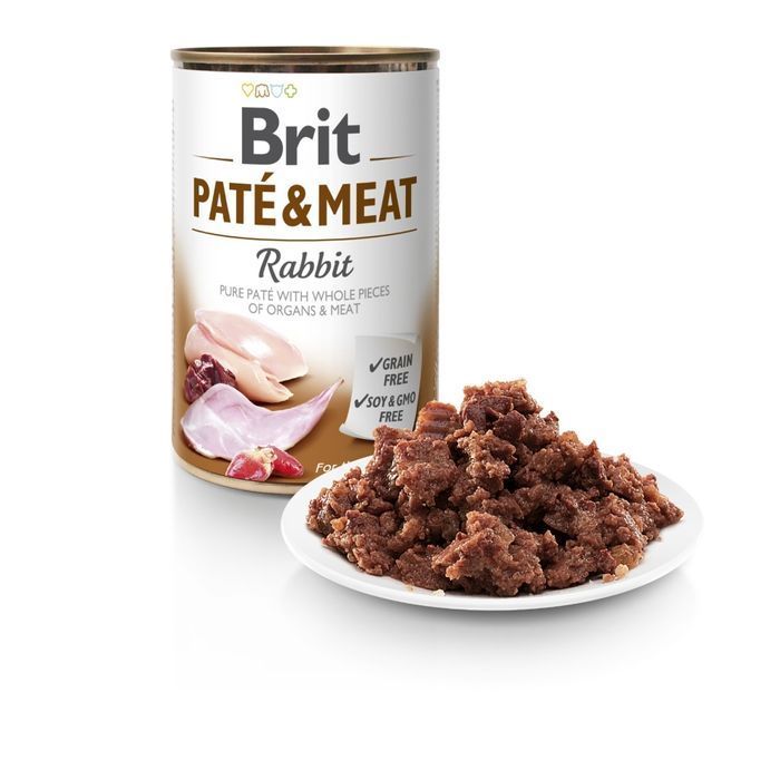 Brit Care Pate&Meat вологий корм для собак 800 г - кролик - masterzoo.ua