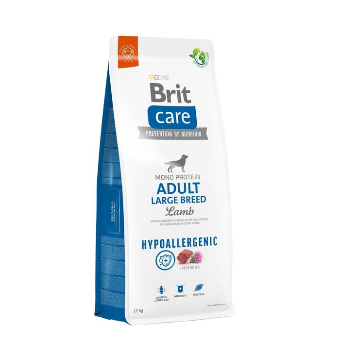 Сухий корм для собак Brit Care Dog Hypoallergenic Adult Large Breed 12 кг - ягня - masterzoo.ua