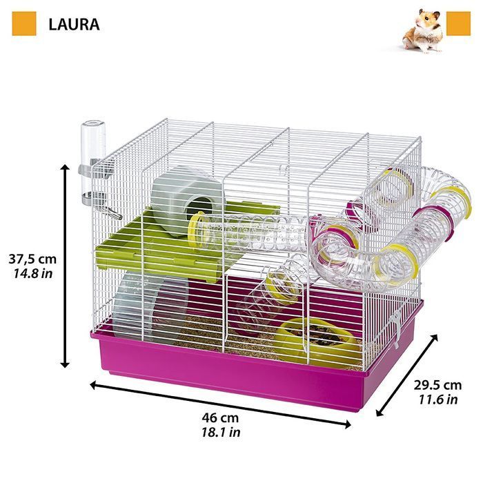 Клітка для гризунів Ferplast &laquo;Laura&raquo; 46 x 29,5 x 37,5 см - masterzoo.ua