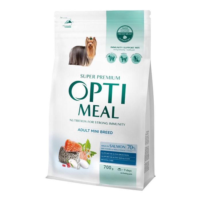 Сухий корм для собак Optimeal Adult Mini Breed 700 г - лосось - masterzoo.ua