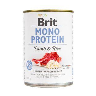 Brit Care Mono Protein вологий корм для собак 400 г - ягня та рис - masterzoo.ua