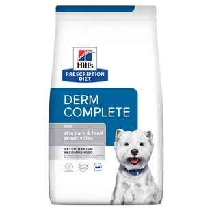 Сухий корм для собак Hill’s Prescription Diet Derm Complete Mini 1 кг - яйце та рис - masterzoo.ua