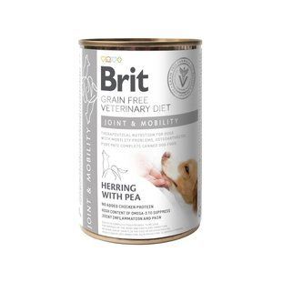 Вологий корм для собак Brit GF Veterinary Diet Joint & Mobility 400 г - оселедець та горох - masterzoo.ua