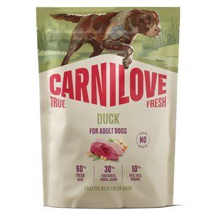 Сухий корм для собак Carnilove True Fresh Adult 1,5 кг - качка - masterzoo.ua