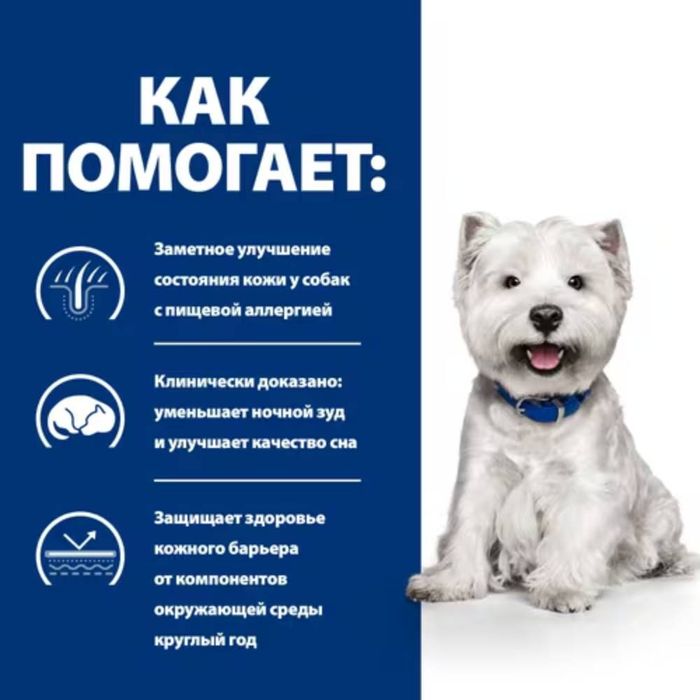 Сухий корм для собак Hill’s Prescription Diet Derm Complete Mini 1 кг - яйце та рис - masterzoo.ua