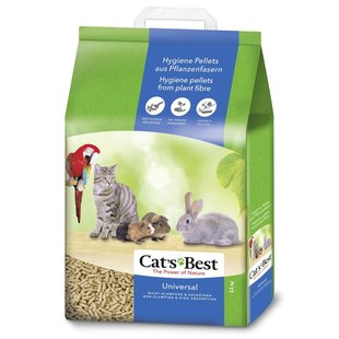 Гігієнічний наповнювач Cat's Best «‎Universal» 20 л / 11 кг (деревинний) - rds - masterzoo.ua