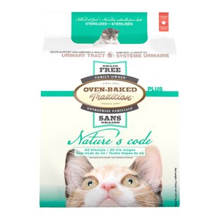 Сухий корм Oven-Baked Tradition Nature’s Code Cat Sterilised Grain Free 4,54 кг - курка - masterzoo.ua