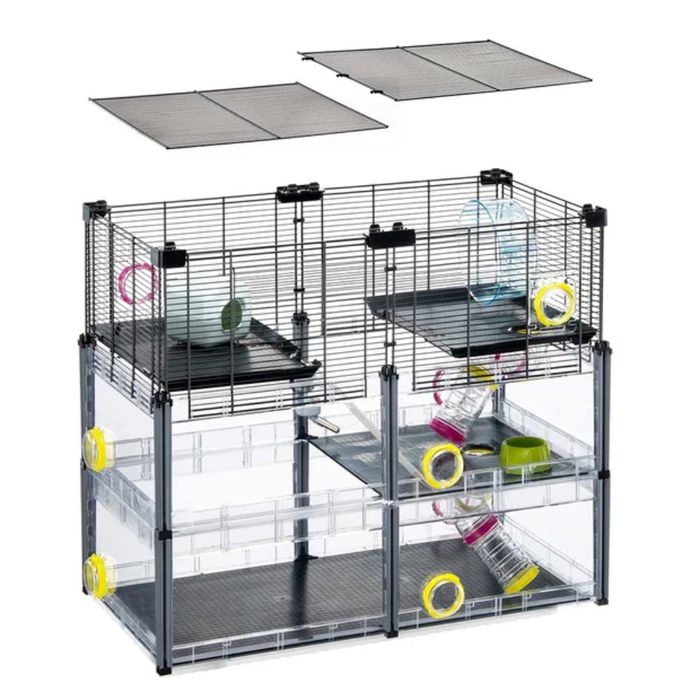 Клітка для гризунів Ferplast Multipla Hamster Crystal 72,5 x 37,5 x 62 см - masterzoo.ua