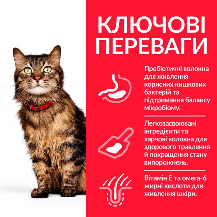 Сухий корм для котів Hill's Science Plan Sensitive Stomach & Skin Adult 1,5 кг - курка - masterzoo.ua