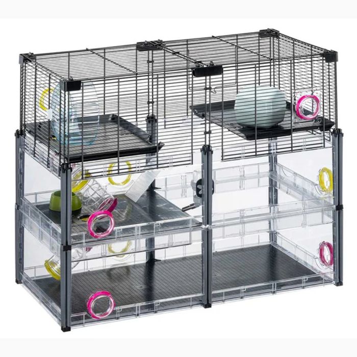 Клітка для гризунів Ferplast Multipla Hamster Crystal 72,5 x 37,5 x 62 см - masterzoo.ua