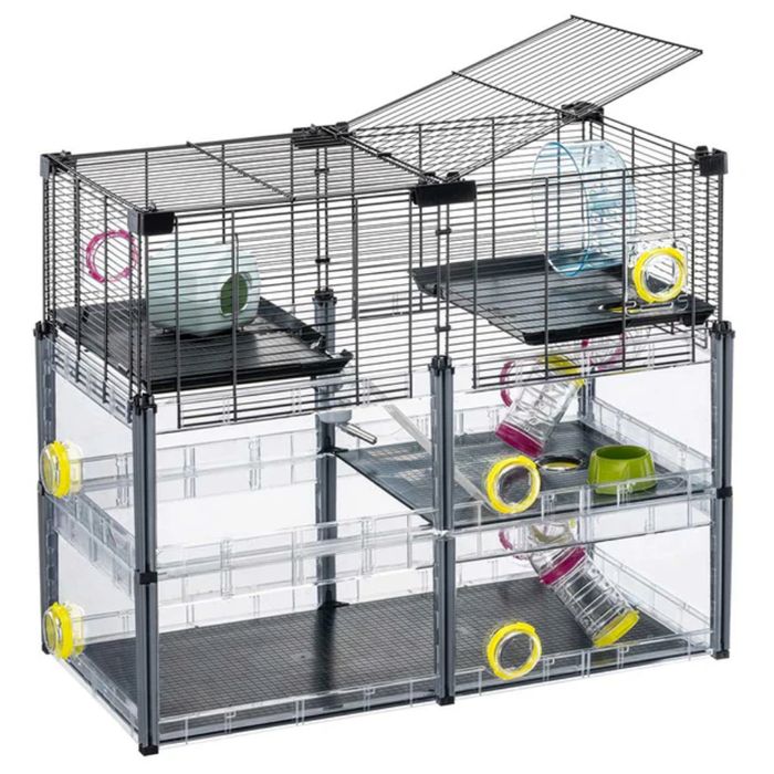 Клітка для гризунів Ferplast Multipla Hamster Crystal 72,5 x 37,5 x 62 см - masterzoo.ua