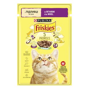 Вологий корм пауч для котів Friskies pouch, 85г (ягня) - masterzoo.ua