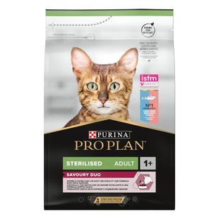 Сухий корм для стерилізованих котів ProPlan Sterilised 3 кг (тріска та форель) - masterzoo.ua