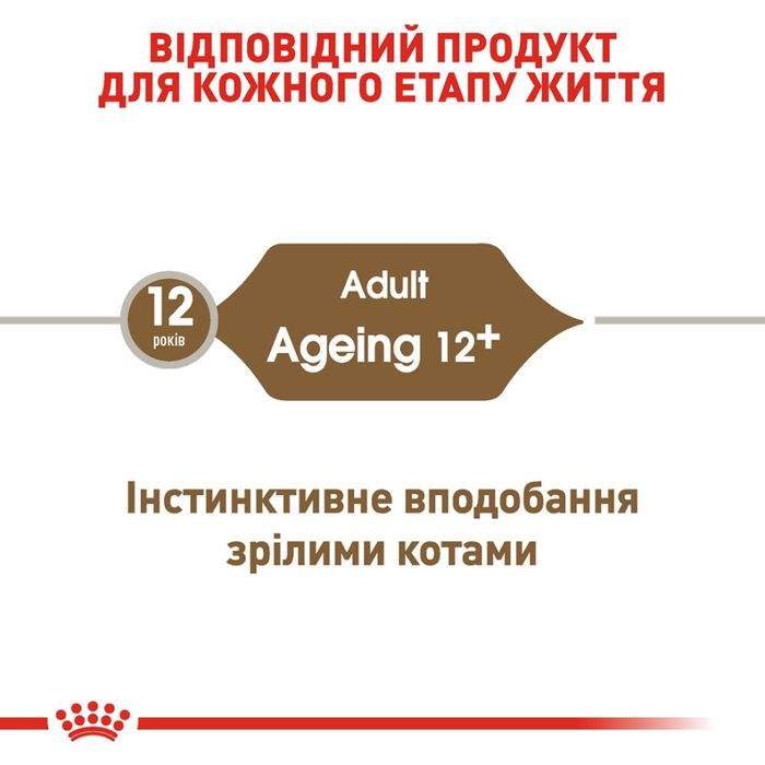 Вологий корм для котів Royal Canin Ageing 12+ Sauce pouch 85 г - masterzoo.ua