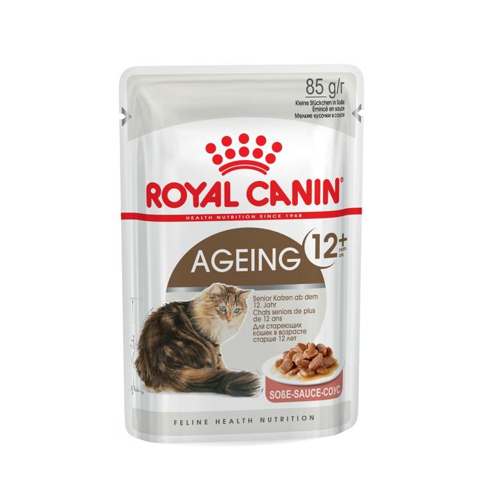 Вологий корм для котів Royal Canin Ageing 12+ Sauce pouch 85 г - masterzoo.ua