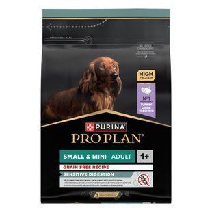 Pro Plan Small & Mini Adult Sensitive Digestion сухий корм для собак 2,5 кг - індичка - masterzoo.ua