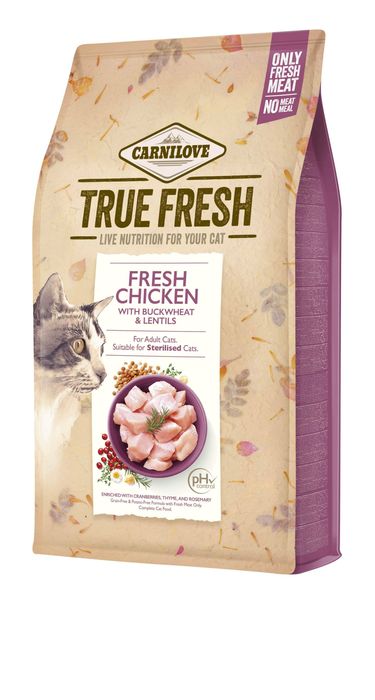 Сухий корм для котів Carnilove True Fresh Cat 340 г - курка - masterzoo.ua