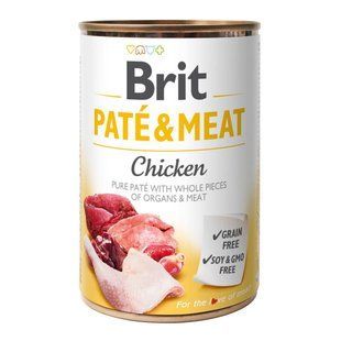 Brit Care Pate&Meat вологий корм для собак 400 г - курка - masterzoo.ua